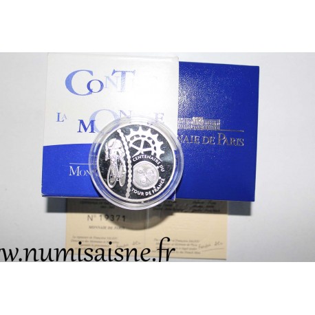 FRANCE - KM 1325 - 1 EURO 1/2 2003 - 100 ANS DU TOUR DE FRANCE - CONTRE LA MONTRE