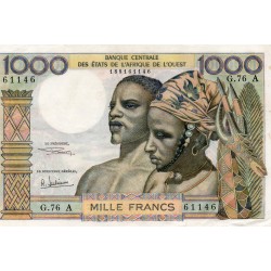 WEST AFRICAN STATES - IE HOW - PICK 103 A f  - 1.000 FRANCS