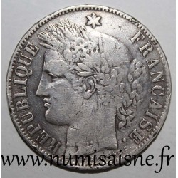 FRANKREICH - KM 818 - 5 FRANCS 1870 K - Bordeaux - CERES - M um 2h