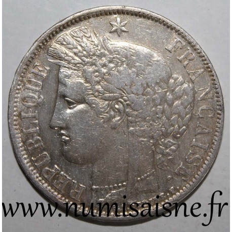 GADOURY 742 - 5 FRANCS 1870 K - Bordeaux - TYPE CÉRÈS - Ancre - KM 818