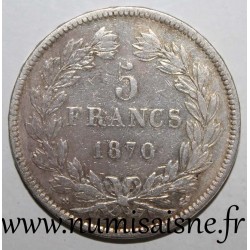 GADOURY 742 - 5 FRANCS 1870 K - Bordeaux - TYPE CÉRÈS - Ancre - KM 818