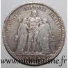 GADOURY 745a - 5 FRANCS 1877 K - Bordeaux - TYPE HERCULE - KM 820