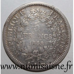 GADOURY 683 - 5 FRANCS 1848 K - Bordeaux - TYPE HERCULE - KM 756