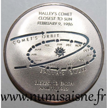 MÉDAILLE - ASTRONOMIE - COMÈTE DE HALLEY