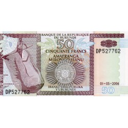 BURUNDI - PICK 36 f - 50 FRANCS - 01/05/2006