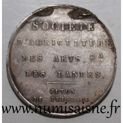 ATTENDANCE TOKEN - AGRICULTURE, ARTS & A DES LANDES SOCIETY - LOUIS PHILIPPE I