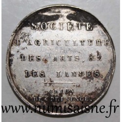 ATTENDANCE TOKEN - AGRICULTURE, ARTS & A DES LANDES SOCIETY - LOUIS PHILIPPE I