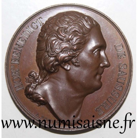 MÉDAILLE - HORACE BENEDICT DE SAUSSURE - NATURALISTE ET PHYSICIEN SUISSE - 1823