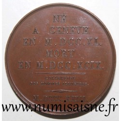 MÉDAILLE - HORACE BENEDICT DE SAUSSURE - NATURALISTE ET PHYSICIEN SUISSE - 1823