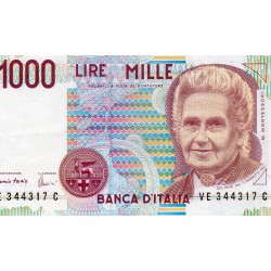 ITALY - PICK 114 c - 1 000 LIRE - 03/10/1990