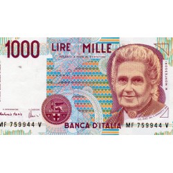 ITALIEN - PICK 114 c - 1 000 LIRE - 03/10/1990