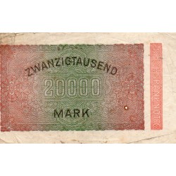 GERMANY - PICK 85 a - 20 000 MARK 1923 - 20.02