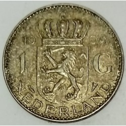 PAYS BAS - KM 184 - 1 GULDEN 1956 - JULIANA