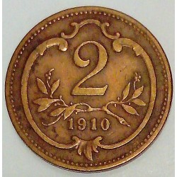 AUSTRIA - KM 2801 - 2 HELLER 1910 -  FRANZ JOSEPH I