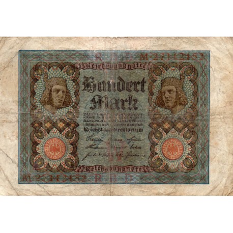 GERMANY - PICK 69 b - 100 MARK - 01/11/1920