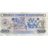 MOZAMBIQUE - PICK 131 c  - 500 METICAIS - 16/06/1989