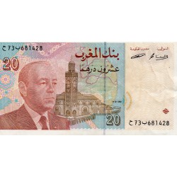 MAROC - PICK 67 a - 20 DIRHAMS 1996