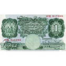 GREAT BRITAIN - PICK 367 a - 1 POUND - NON DATE (1940-48)