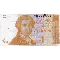 CROATIA - PICK 16 a - 1 DINAR - 08.10.1991