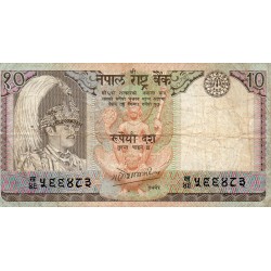 NEPAL - PICK 31 a - 10 RUPEES - NICHT DATIERTE (1985-87) - Sign 11