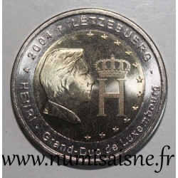 LUXEMBOURG - KM 82 - 2 EURO 2004 - MONOGRAMME DU GRAND DUC HENRI