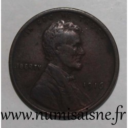 VEREINIGTE STAATEN - KM 132 - 1 CENT 1916 - Lincoln - Wheat Penny