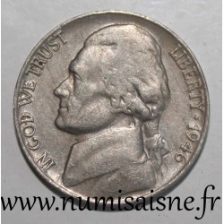 VEREINIGTE STAATEN - KM 192 - 5 CENTS 1946 - THOMAS JEFFERSON