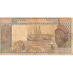 WESTAFRIKANISCHE STAATEN - SENEGAL - PICK 708 K. f  - 5 000 FRANCS - 1982 - B C E A O