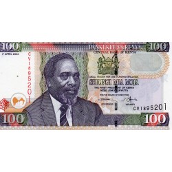 KENYA - PICK 42 - 100 SHILLINGS - 02/04/2006