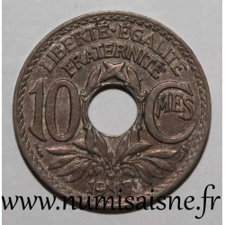 FRANCE - KM 866a - 10 CENTIMES 1917 - TYPE LINDAUER