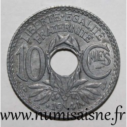 FRANKREICH - KM 895 - 10 CENTIMES 1941 TYP LINDAUER - Punkt und unterstrichen