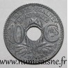 FRANCE - KM 895 - 10 CENTIMES 1941 TYPE LINDAUER - period and underlined