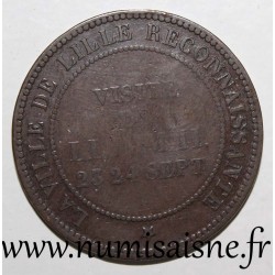 GADOURY 249c - 10 CENTIMES 1853 - TYPE NAPOLEON III - VISITE DE LILLE - KM M24