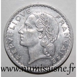 GADOURY 766a - 5 FRANCS 1948 - TYPE LAVRILLIER - 9 OUVERT - KM 888