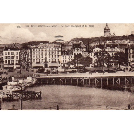 62200 - PAS DE CALAIS - BOULOGNE-SUR-MER - LE PONT MARGUET ET LA VILLE