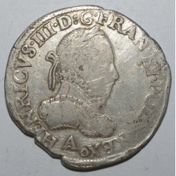 Dup 1126 - HENRI III - TESTON MIT HALSKRAUSE - 1576 A