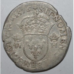 Dup 1126 - HENRI III - TESTON MIT HALSKRAUSE - 1576 A