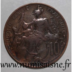 FRANKREICH - KM 843 - 10 CENTIMES 1911 - TYP DUPUIS