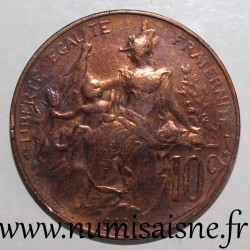 FRANCE - KM 843 - 10 CENTIMES 1916 - TYPE DUPUIS - STAR