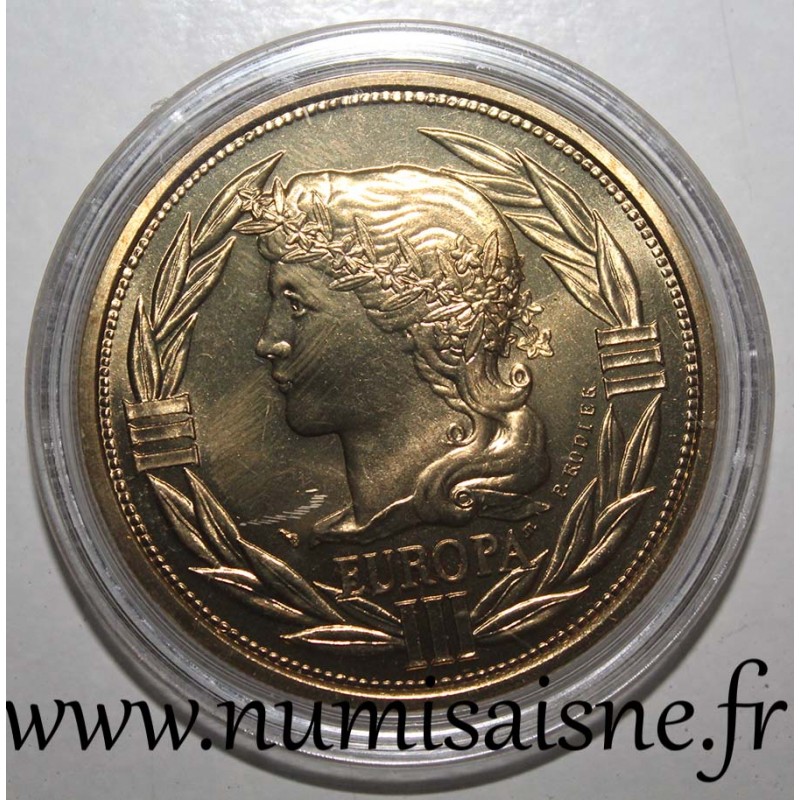 Frankreich Medaille Europa Ecu