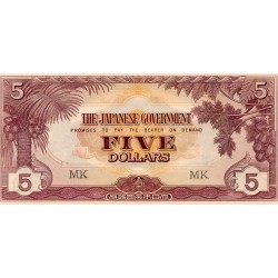 MALAYSIA - MALAYA - PICK M6 c - 5 DOLLARS - undated (1942) - MK