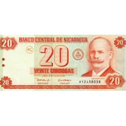 NICARAGUA  - PICK 192 - 20 CORDOBA - 2002