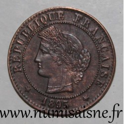 FRANKREICH - KM 826 - 1 CENTIME 1895 A - Paris - TYP CÉRÈS