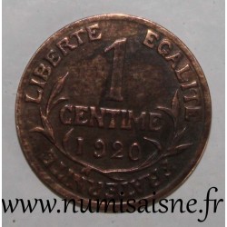 FRANKREICH - KM 840 - 1 CENTIME 1920 - TYP DUPUIS