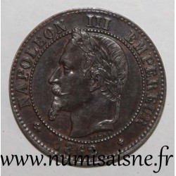 FRANKREICH - KM 796 - 2 CENTIMES 1862 Großes BB - Strasbourg - TYP NAPOLEON III