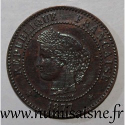 FRANKREICH - KM 827.1 - 2 CENTIMES 1877 A - Paris - TYP CERES