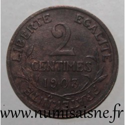 FRANCE - KM 841 - 2 CENTIMES 1903 - TYPE DUPUIS
