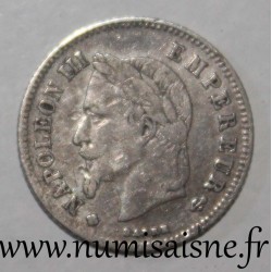 FRANKREICH - KM 805 - 20 CENTIMES 1866 BB - Strasbourg - TYP NAPOLEON III