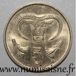 ZYPERN - KM 55 - 5 CENTS 1998