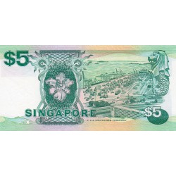 SINGAPORE - PICK 19 - 5 DOLLARS - (1989)